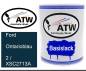 Preview: Ford, Ontarioblau, 2 / XSC2713A: 1L Lackdose, von ATW Autoteile West.